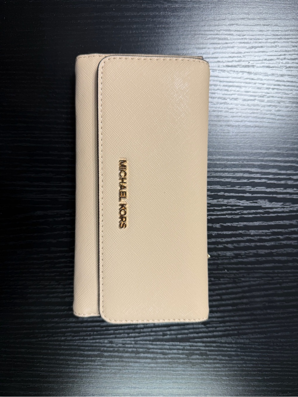 Michael Kors Cream Saffiano Leather Continental Wallet